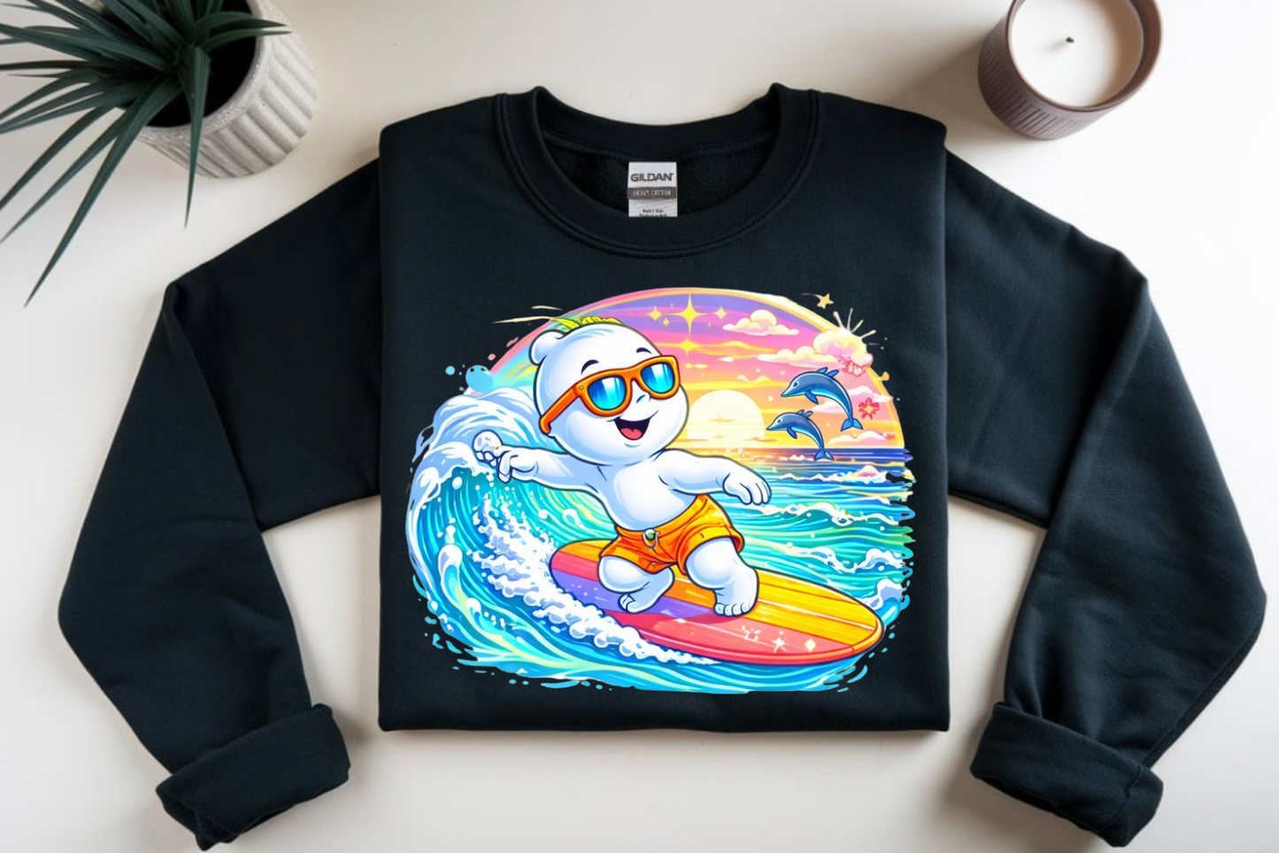 Surfer Casper DTF Transfer