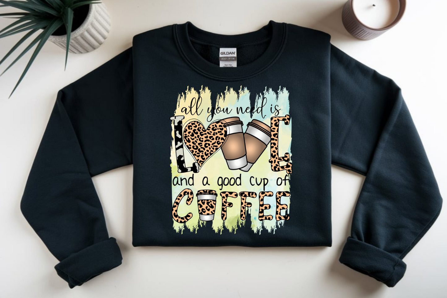 Love & Coffee is all you need DTF Transfer