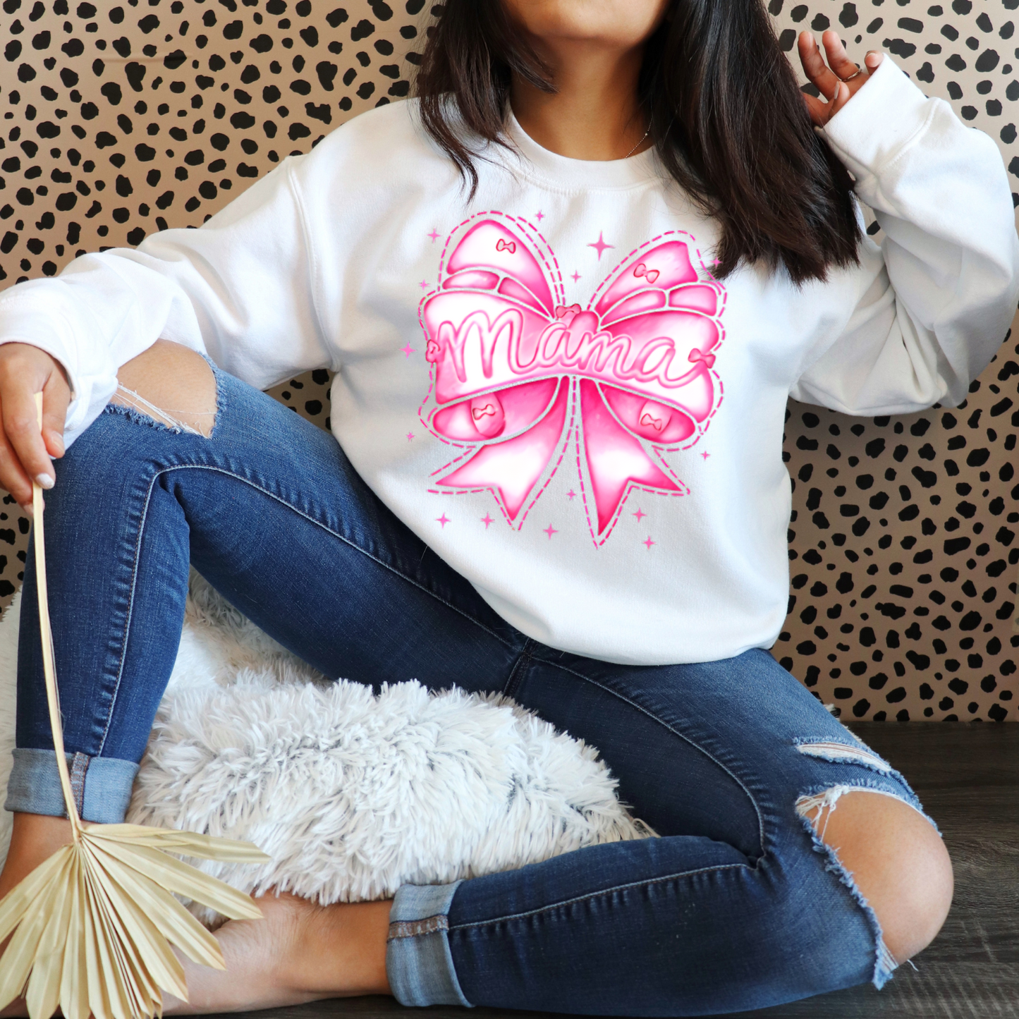 Pink Mama Bow DTF Transfer