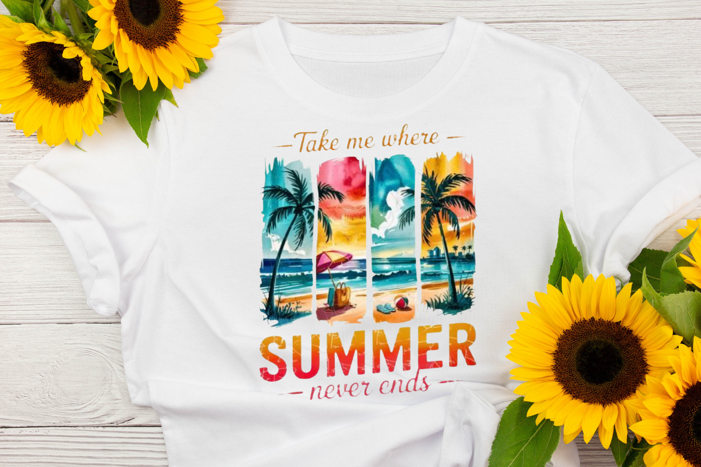 Summer never ends DTF Transfer