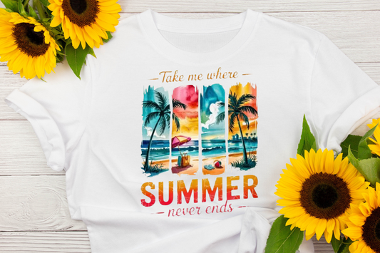 Summer never ends DTF Transfer