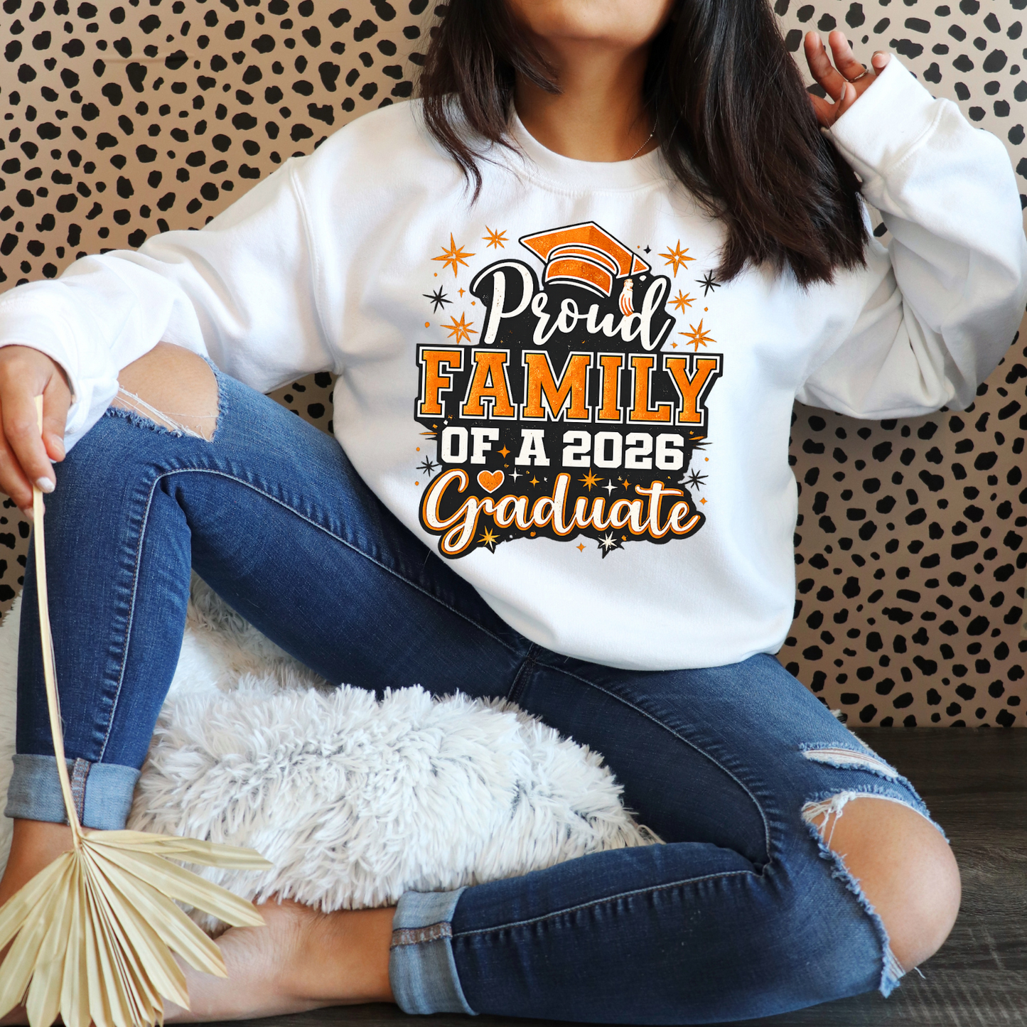 Black & Orange Graduate 2026 DTF Transfer