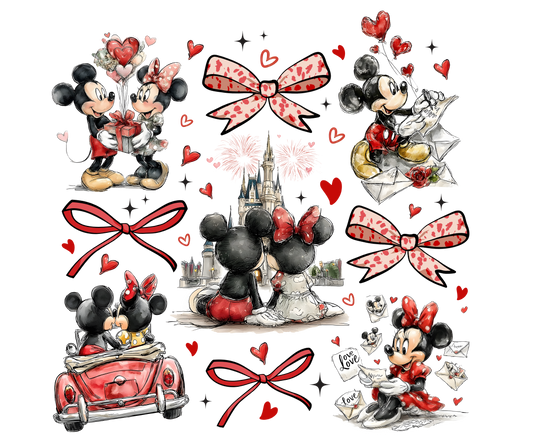 Mickey and Minne Valentines DTF Transfer