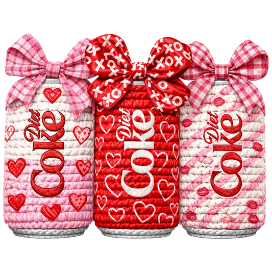 Diet Coke Yarn DTF Transfer
