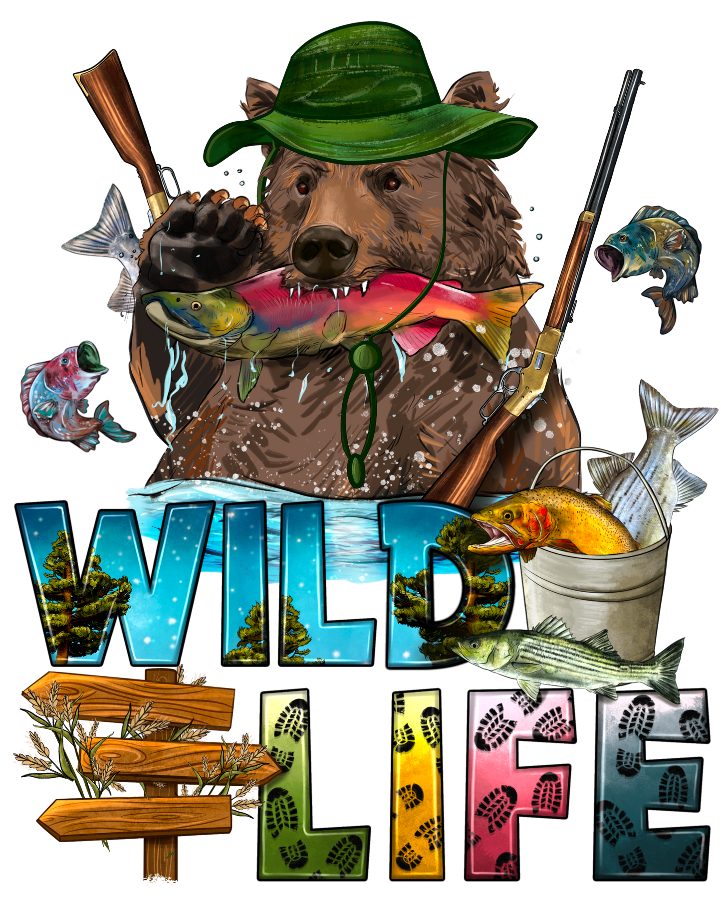Wild Life DTF Transfer