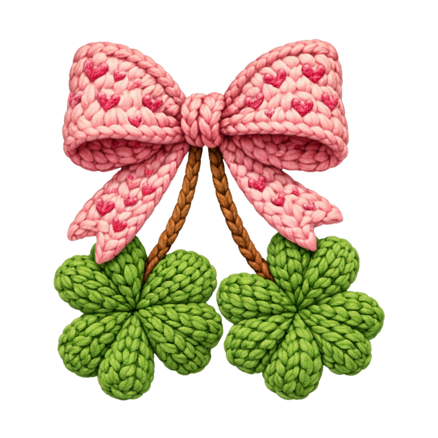 Lucky yarn bow DTF Transfer