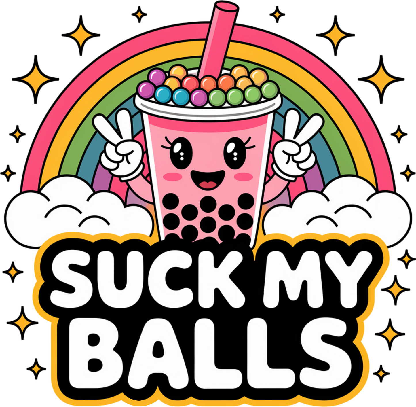Suck my balls DTF Transfer