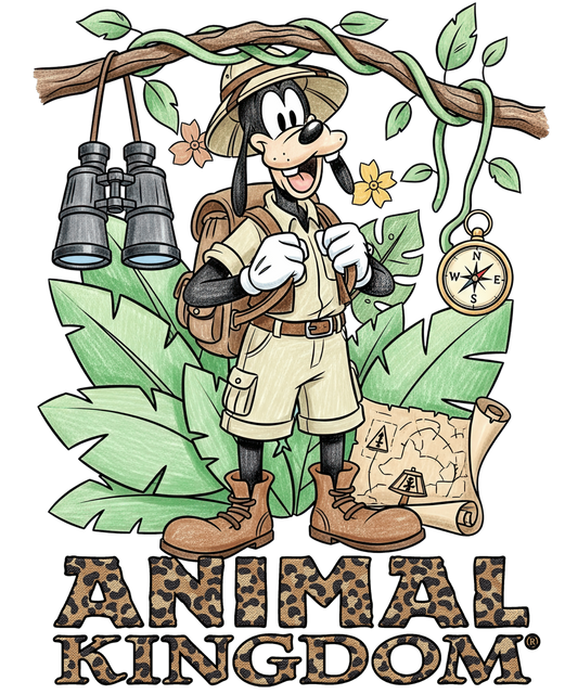 Disney Goofy Animal Kingdom DTF Transfer