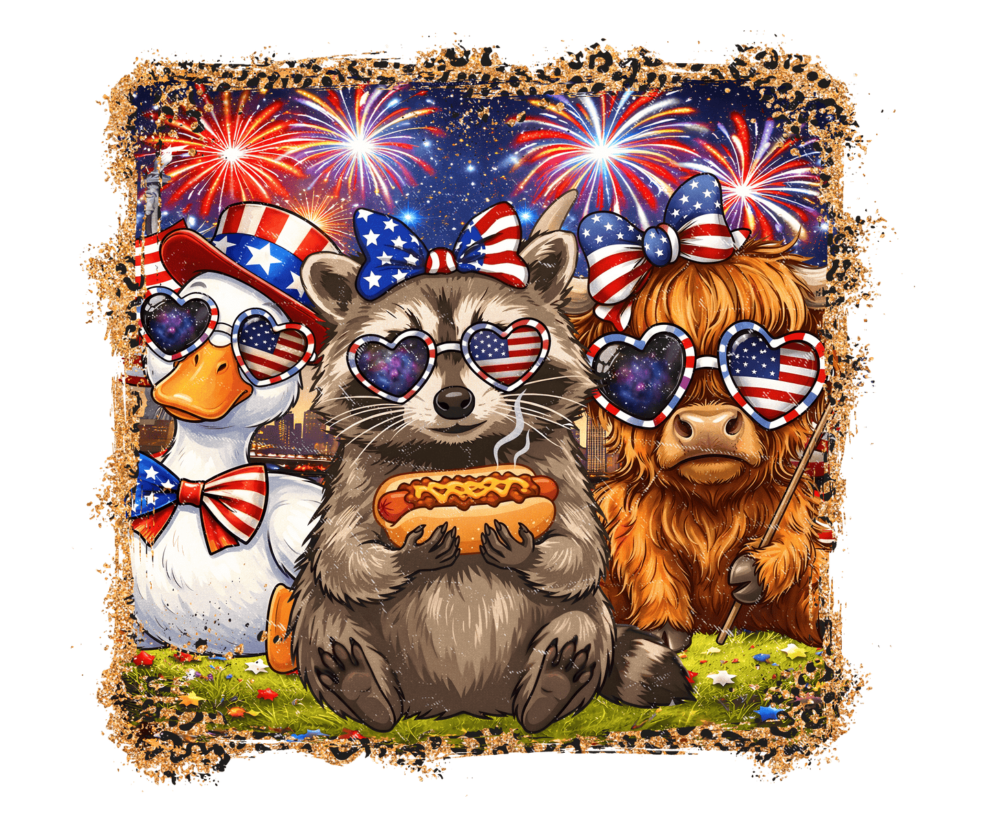 4th of July Sillys  DTF Transfer