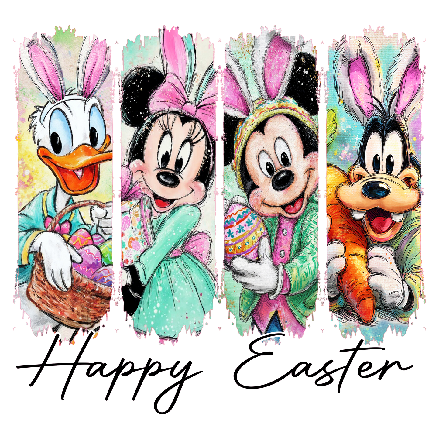 Micky & Friends Easter DTF Transfer
