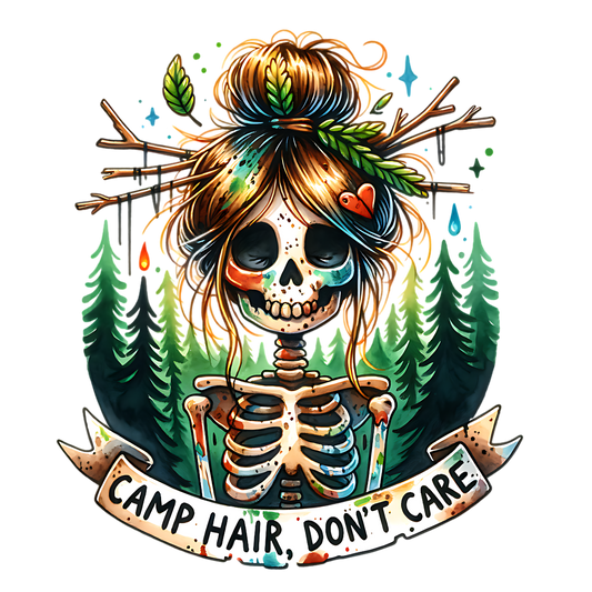 Camp Hair Don't Care DTF Transfer
