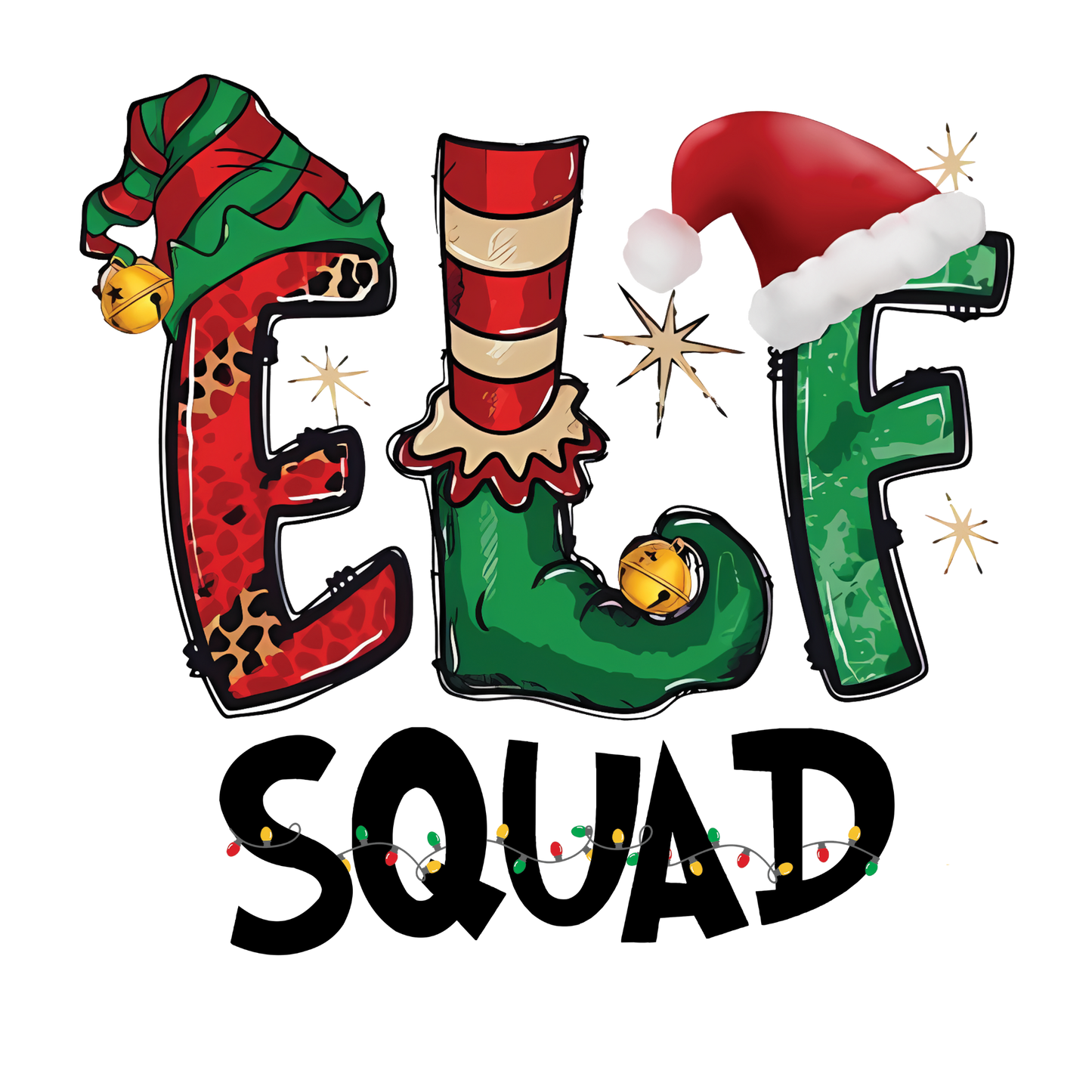 Elf Squad DTF Transfer