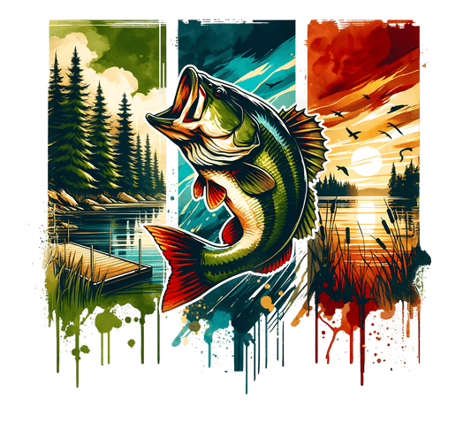 Fishing DTF Transfer