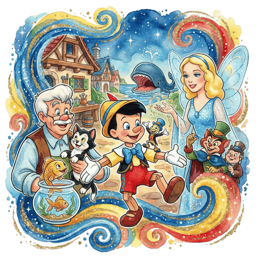 Pinocchio Theme DTF Transfer