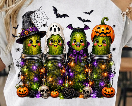 Cute Halloween Pickles DTF Transfers
