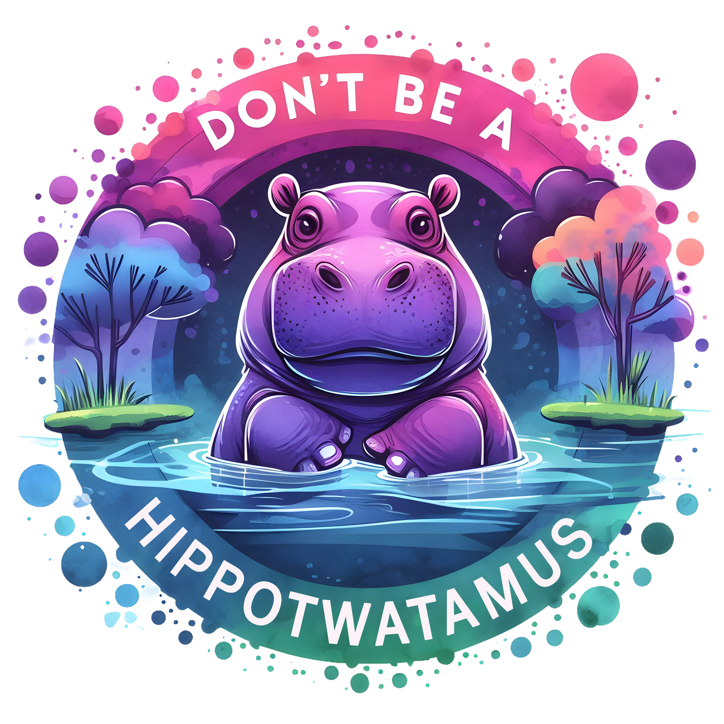 Don't be a HippoTwatamus DTF Transfer