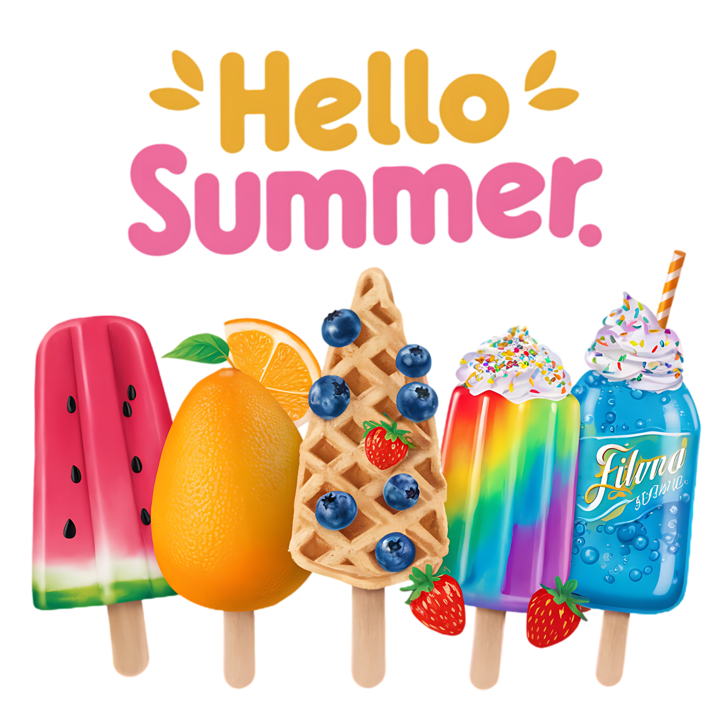 Hello Summer DTF Transfer