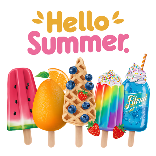 Hello Summer DTF Transfer