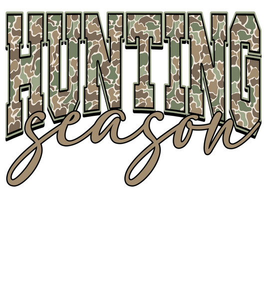 Camo Hunting Season DTF Transfer