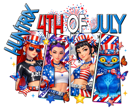 Huntrix 4th of July  DTF Transfer