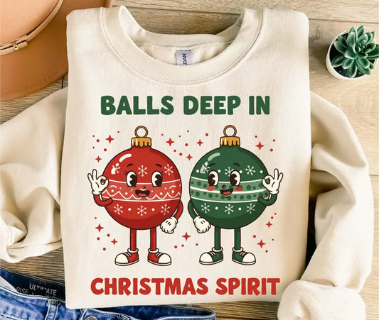 Balls Deep in Christmas spirit T-Shirt