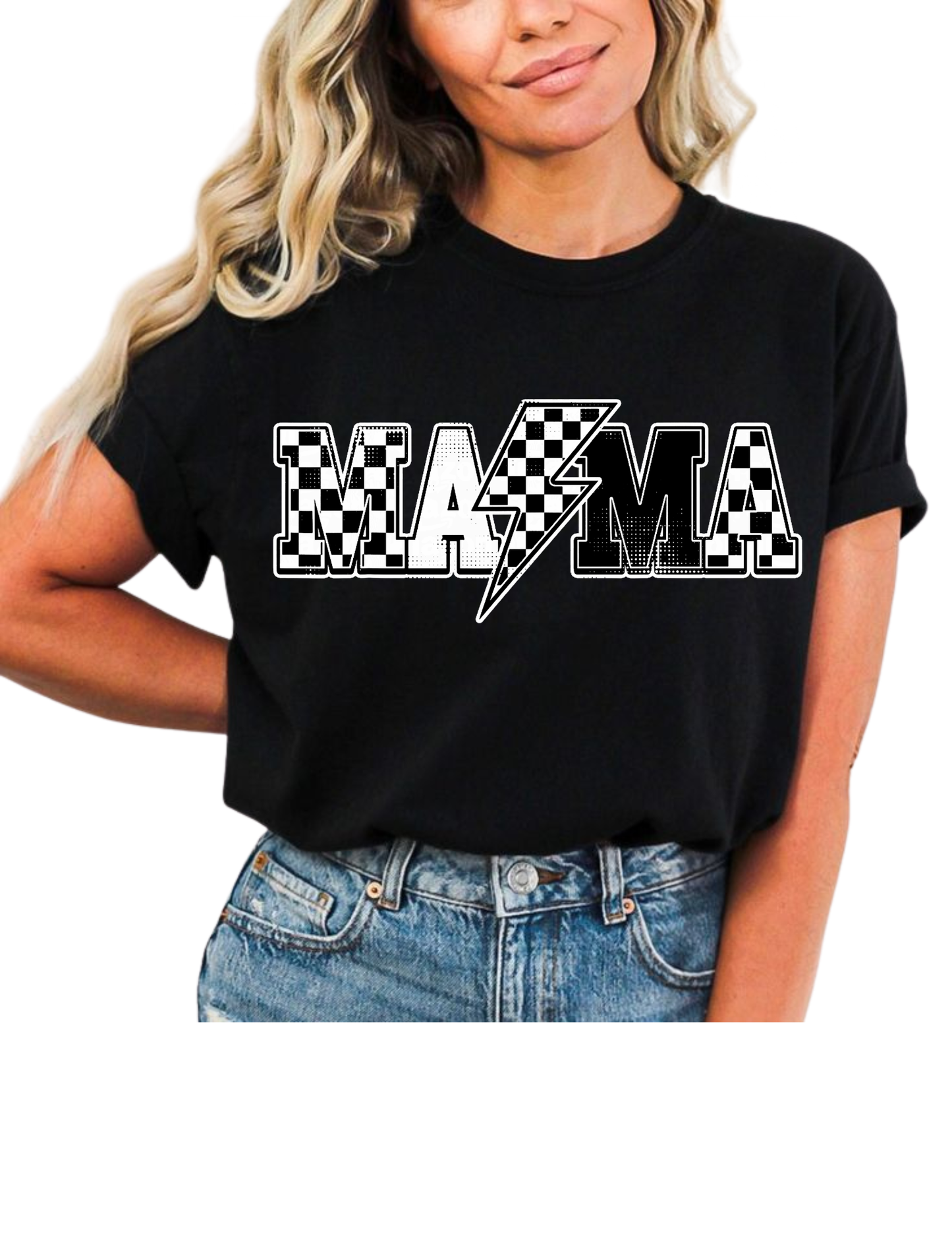 Checkered Mama DTF Transfers