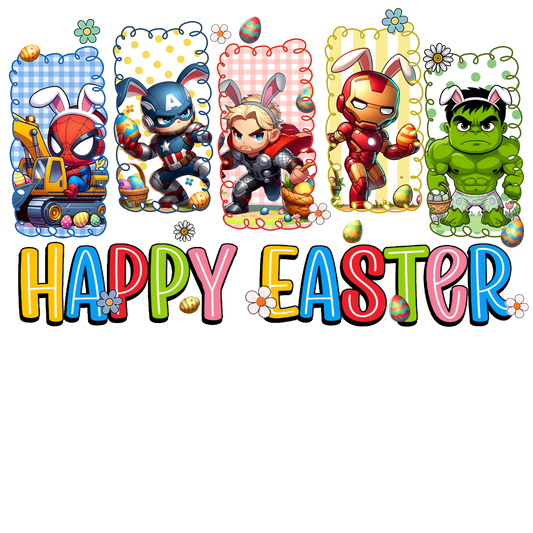 Marvel Happy Easter DTF Transfer