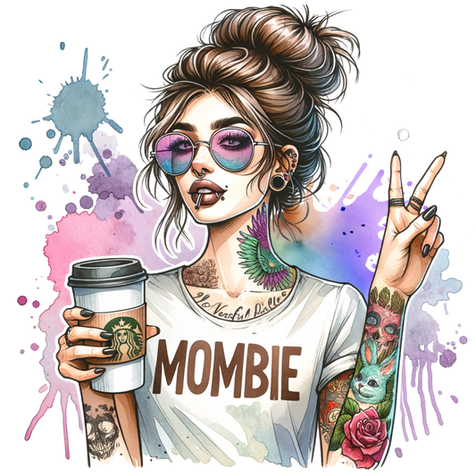Mombie Peace DTF Transfer