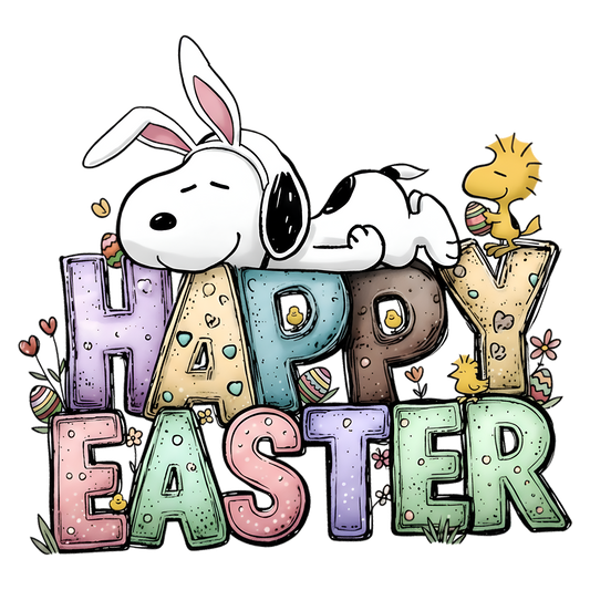 Snoopy Easter DTF Transfer