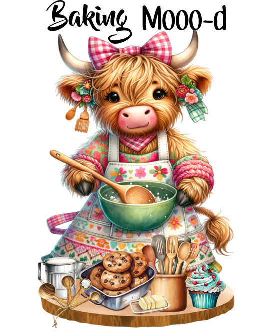 Baking Mooo-d  DTF Transfer
