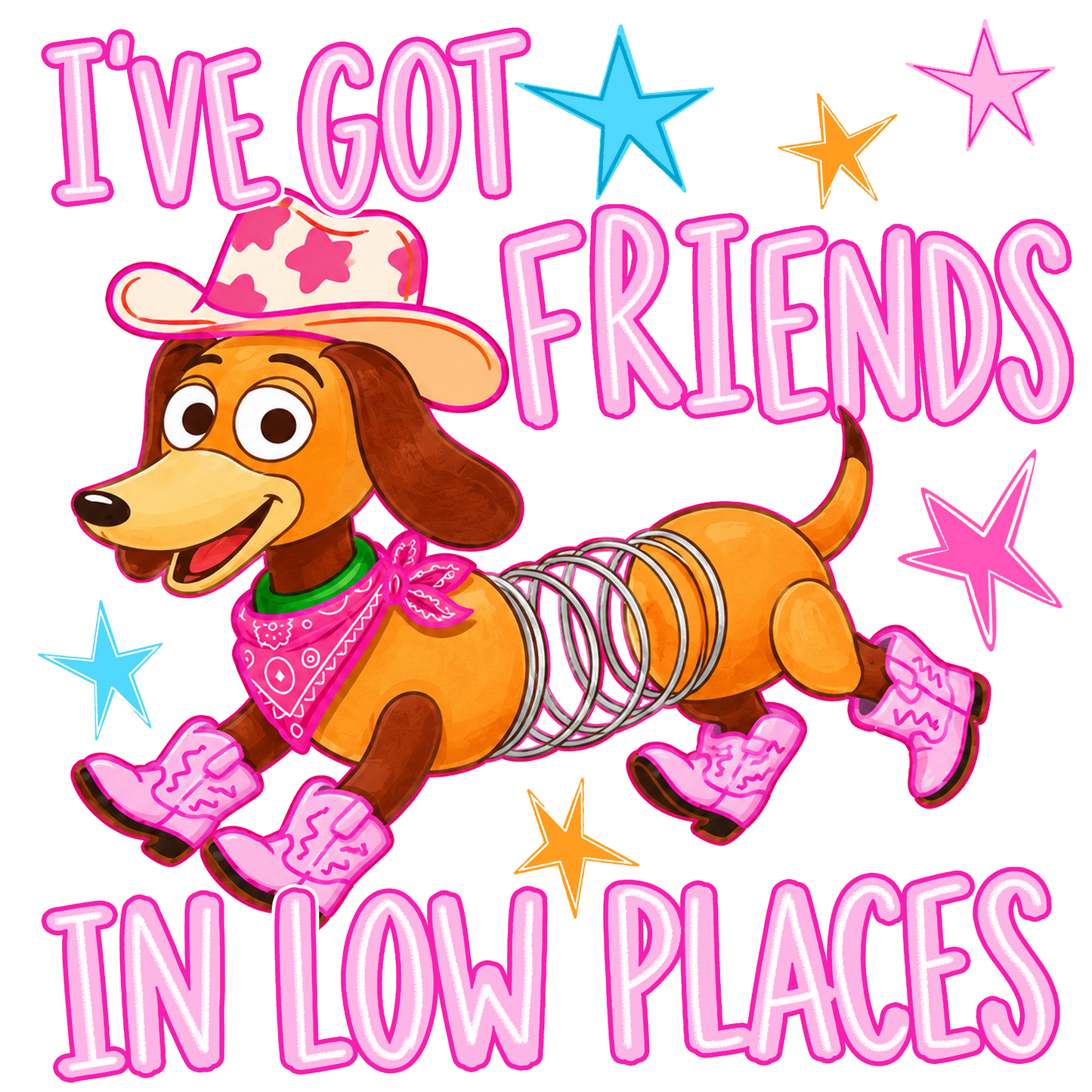 Iv'e got friends in low places DTF Transfers