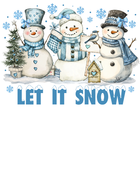 Let it snow DTF Transfer