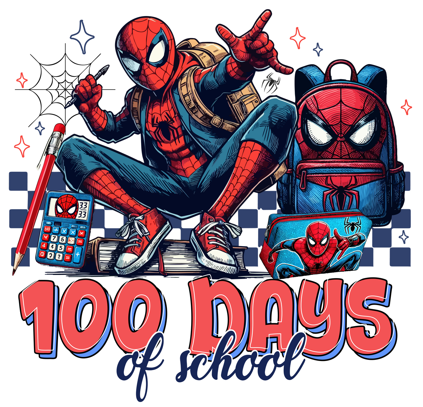 Spiderman 100 days DTF Transfer