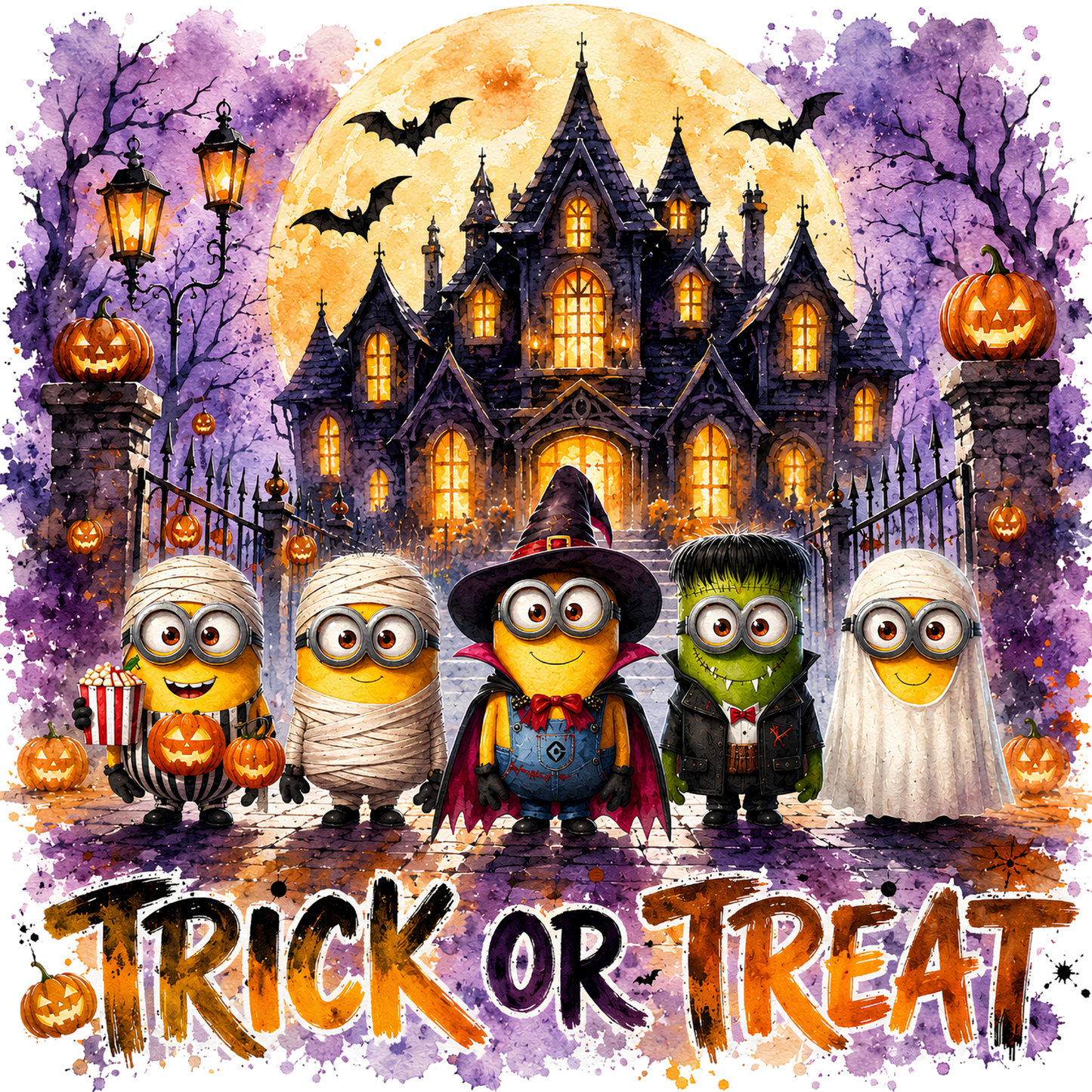 Minion Trick or Treat DTF Transfers