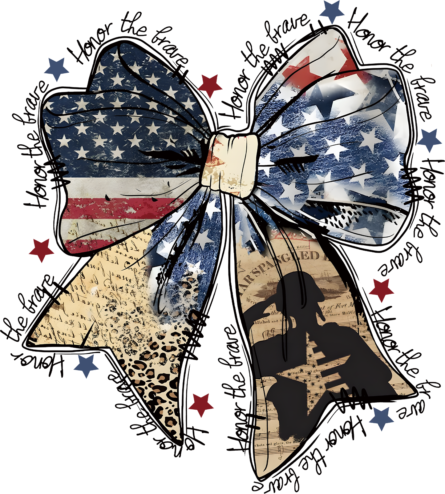 Honor The brave bow #2 DTF Transfer