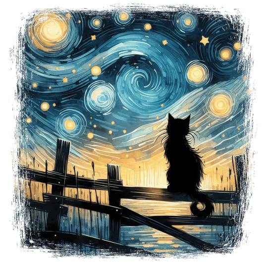 Van Cat photo DTF Transfer