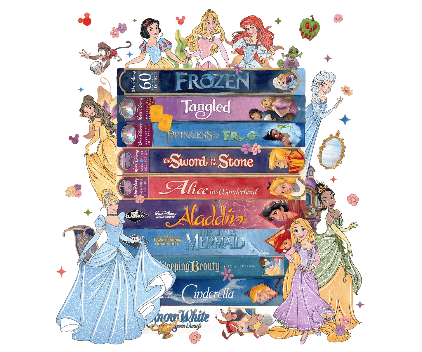 Disney Princess VHS DTF Transfer