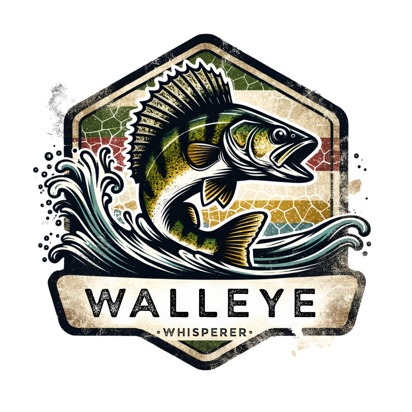 Walleye Fish DTF Transfer
