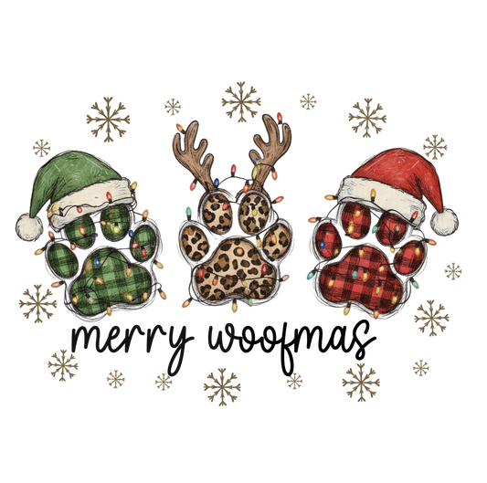 Merry Woofmas DTF Transfer
